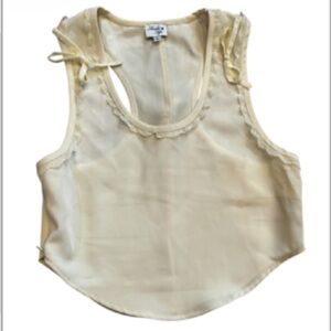 Amelie Teje Cream crop Camisole size small